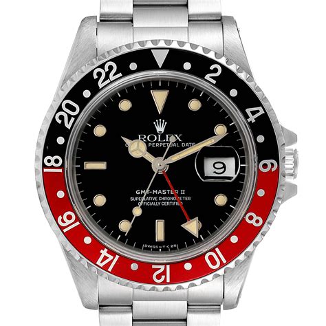 rolex gmt-master ii coke black dial men's watch 16710 16710-coke|rolex 16710 price.